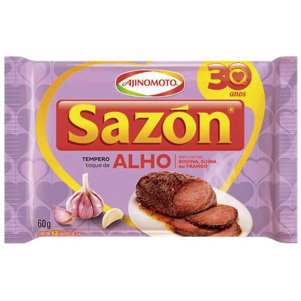 TEMPERO SAZÓN TOQUE DE ALHO 60g