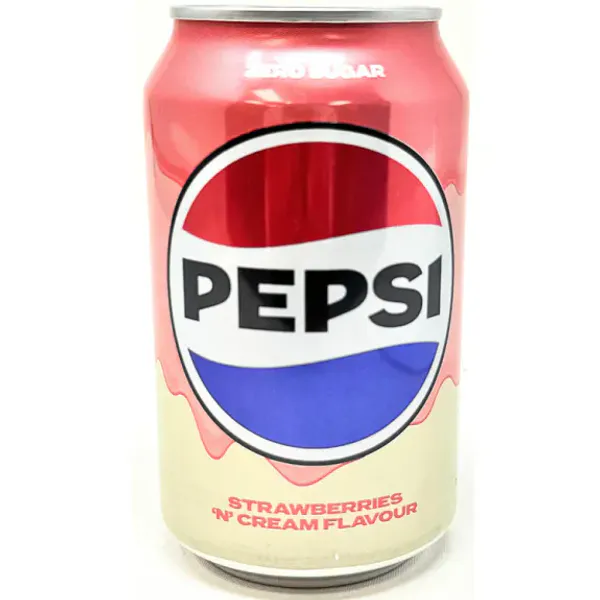 Pepsi Zero Strawberries Cream Soda 24x330ml