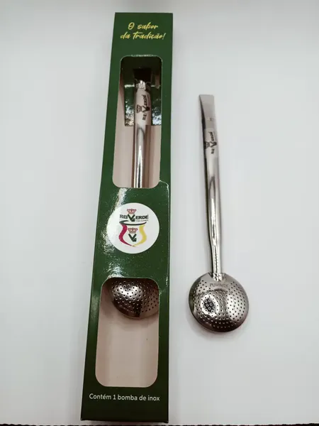 Rei Verde Bombilla/sugerør Inox para Chimarrao/terere 24cm