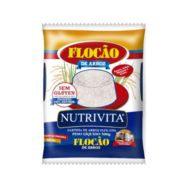 NUTRIVITA  Flocão de Arroz, Risflak 500g